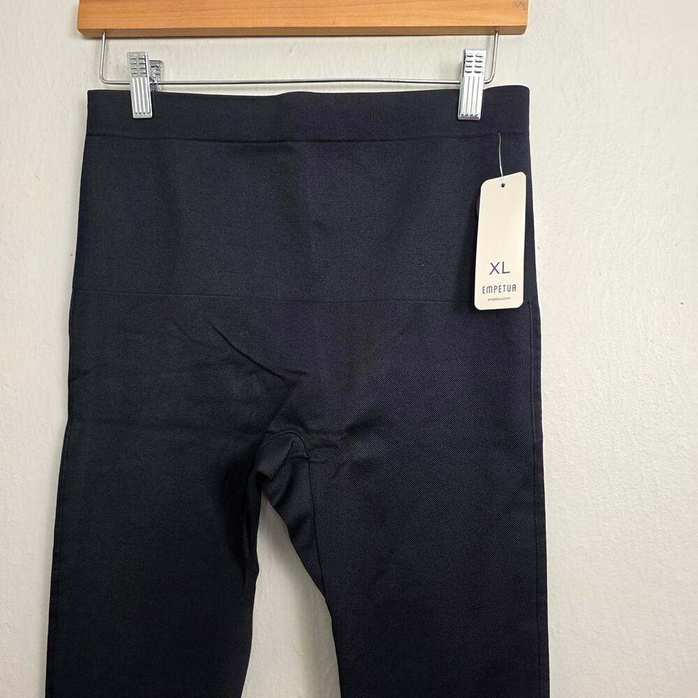 NWT Empetua Shapermint Seamless Mid Rise Shaping Capri Leggings Black XL - Picture 9 of 13